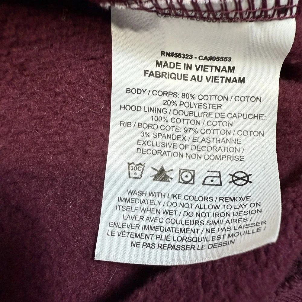 Jordan Flight Hoodie Men's XL Burgundy Fleece Jumpman Sweatshirt Pullover